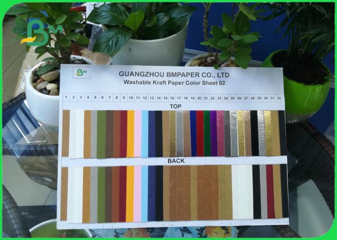 wasbaar kraftpapier-document 0.5mm het Wasbare Gouden/Blauwe/Rode/Zwarte/Witte/Zilveren Document van Kleurenkraftpapier