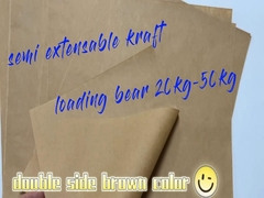 Recyclebaar 65 - 150 GSM Bruin Uitbreidbaar Carrie Bag Paper Roll