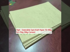 High - Extensible Sack Kraft Paper 70-100g Voor 25kg 50kg Cement