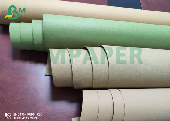 Natuurlijke Kleurrijke Wasbare Kraftpapier het Document van DIY Stof met Zijdedruk