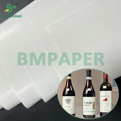 Witte papier met hoge natte sterkte 75 gsm 80 gsm Voor rode wijnetiketten