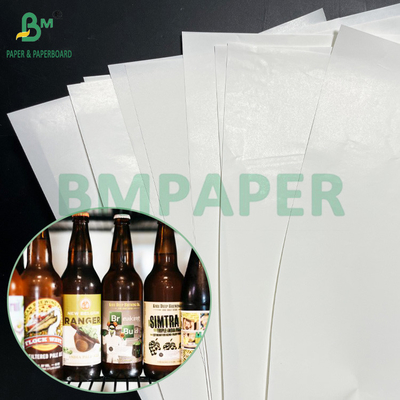 65 g 70 g waterdicht natte sterkte C1S etiket papier voor bierfles sticker