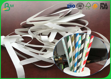 Recycle en onschadelijk papier 14mm 15mm 60gsm witte kraftpapierrollen voor papieren rietjes