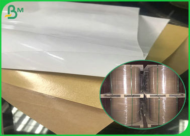 Jumbobroodjespe bedekte Één Zij Bruin/Wit Kraftpapier-Document voor Voedselverpakking met een laag