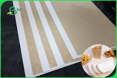Één Zij Stevig Wit het Document van Tik Zijkraftpapier Blad 32 X 40inches voor de Verpakking van Vakje