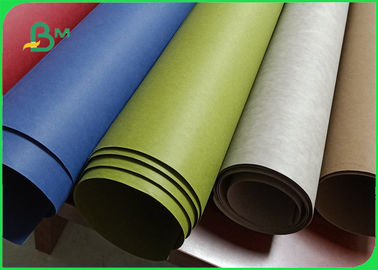 Nul verontreinigingsvezel 0.5mm Gekleurd wasbaar kraftpapier-document voor manierzakken