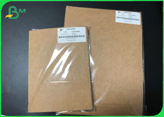 Het voedsel van de A4a5 grootte verpakkings Bruine Niet beklede Kraftpapier Document Bladen met FDA-Certificaat