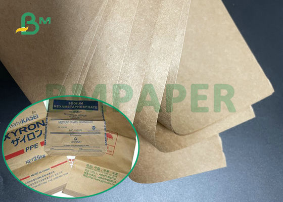 Document van het Cementkraftpapier van 70gsm 80gsm het Semi Verlengbare voor de Verpakking van Cement