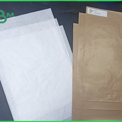 het Voedselrang Één van 30gsm 40gsm Kant Met een laag bedekt Wit Kraftpapier-Document in Riem