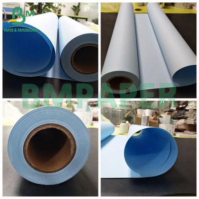 24 inch 50 Yard dubbelzijdig CAD blauwdrukpapier 20lb voor elektrostatische mapping