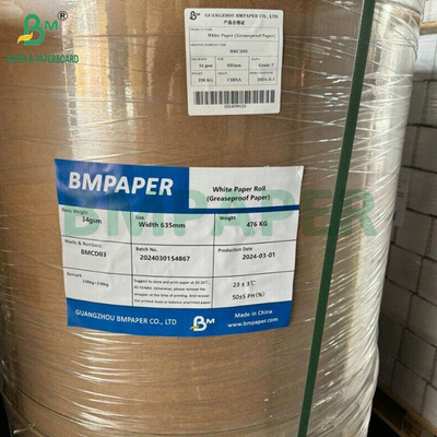 35 gram 50 gram Kit 3 Kit 5 Gebleekt vetbestendig papieren rollen voor het inpakken van kebabs