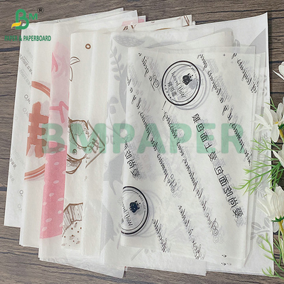 Wit 38 gm 40 gm vetvrij papier voor gebakken voedingsmiddelen 106 cm rollen
