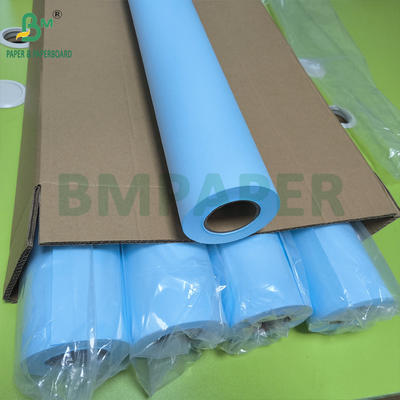 Onbekleed inkjet enkelzijdig blauw papier voor CAD-tekening