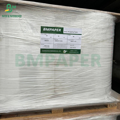 24 gram wit en gekleurd papier voor het drinken stro Individuele verpakking 25,5 mm 32 mm rol