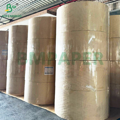500 mm Hoge sterkte 70 90 GSM Bruin Puur Kraftpapier Rollen Pakketverpakking