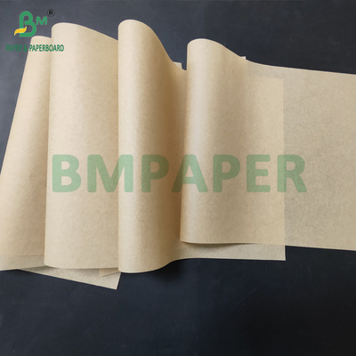 35 gsm 40 gsm Bruin vetvrij broodje verpakkingspapier voor voedselmandje 700 mm