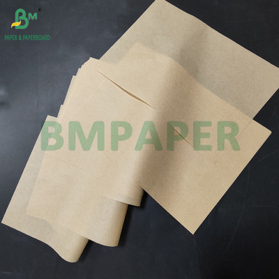 35 gsm 40 gsm Bruin vetvrij broodje verpakkingspapier voor voedselmandje 700 mm