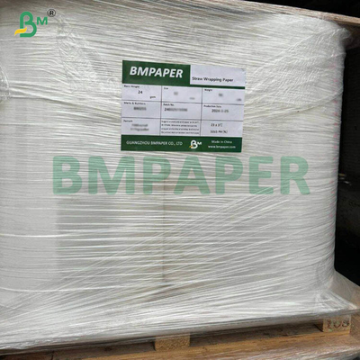 24 g 28 g Witte stroembladen Papierrolletjes 27 mm Breedte 6000 m Lengte