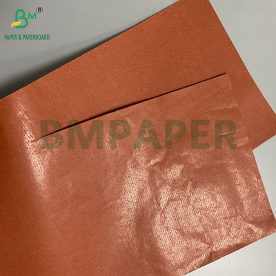 Rood gestreepte kraftpapier van 42 gram voor fruitverpakkingen