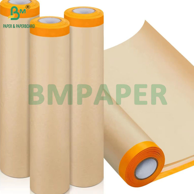70 gram autoverf voorgeplakte kraftpapierspray bedekking beschermende maskering 126 cm