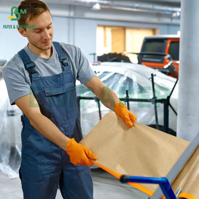 70 gram autoverf voorgeplakte kraftpapierspray bedekking beschermende maskering 126 cm