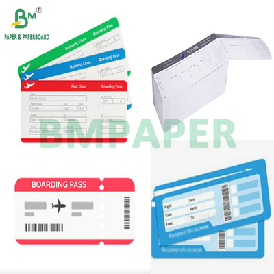 175g 18,8cm x 8,3cm Thermal Blank Boarding Pass Customized Goedkope vliegtickets