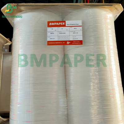 27mm 30mm 34mm 28gsm Voedingsmiddelen afdrukbaar Straw Wrapping Paper In Roll