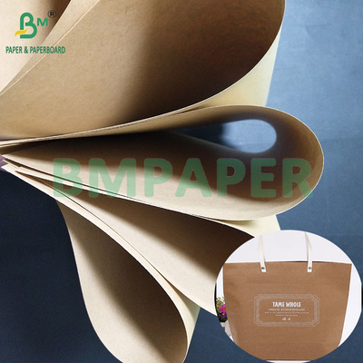 120GSM Handtassen met hoge breukbestendigheid Bruin Kraftzakpapier