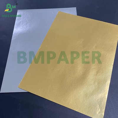 70 g Metallized Beer Label Paper Aluminium Coated 1 Side White Back