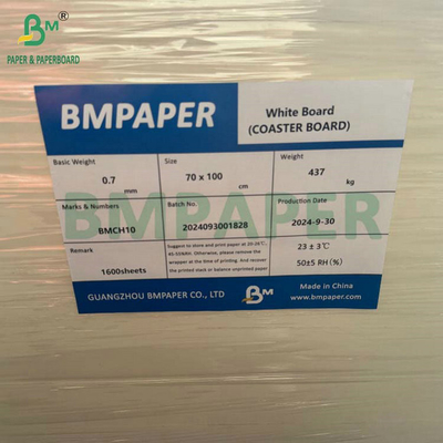 0.7MM 1.2MM Grote grootte Eco Drinking Absorbent Paper Voor ondergrondse
