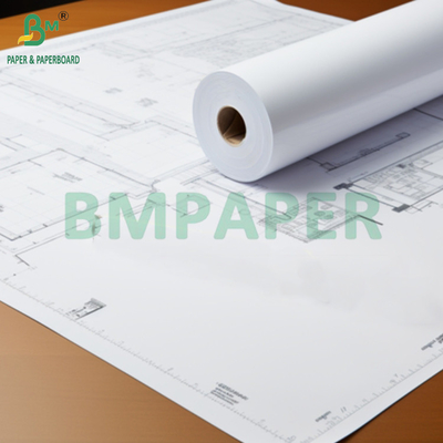 24" x 150" CAD 20lbs Bond Inkjet Wide Format Plotter Paper Voor Grafiek 2′′ CORE