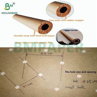 60 gram 70 gram geperforeerd papier Kraft 66" x 300 yards voor het verspreiden en snijden