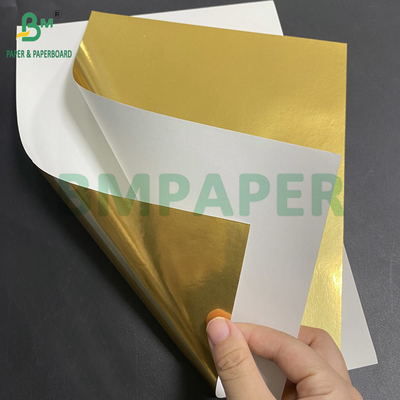 70 gm Metalen papier voor bierflesse etiketten Zilveren bovenkant Wit Achterkant 765 mm
