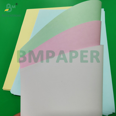 55 gsm 60 gsm Carbonless Copy NCR Paper Rolls For Invoice Bill 19 inch Zwarte afbeelding