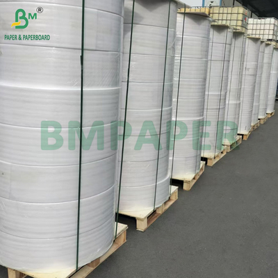 55 gsm 60 gsm Carbonless Copy NCR Paper Rolls For Invoice Bill 19 inch Zwarte afbeelding