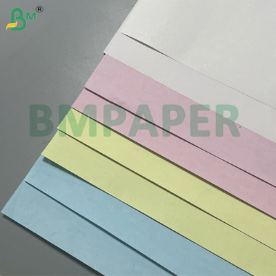 Geel / groen / roze koolstofvrij kopieerpapier CB / CFB / CF Rollen 20lb met zwart beeld