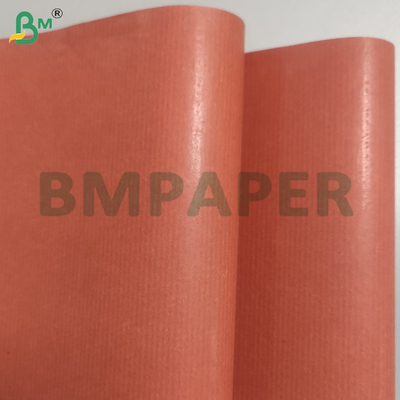 Glat oppervlak Bruin gestript kraftpapier voor het verpakken van bloemen