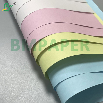50-120 gsm Duidelijke afbeelding gecoate koolstofvrije NCR kopieerpapier CB / CF / CFB rollen voor facturen en bonnen factuur afdrukken