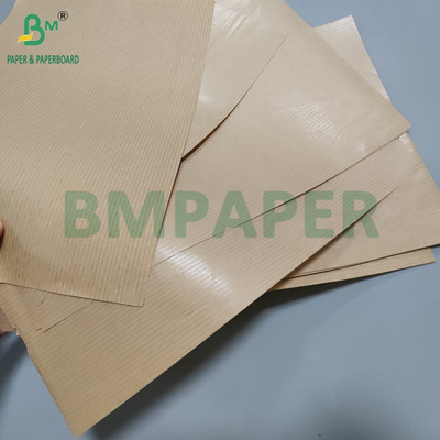60 gm Ongebleekt Bruin MG Ribbed Kraftpapier Voor Draagtassen 762 mm x 300 m