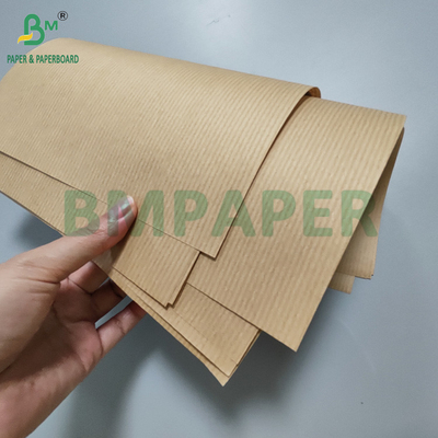 60 gm Ongebleekt Bruin MG Ribbed Kraftpapier Voor Draagtassen 762 mm x 300 m