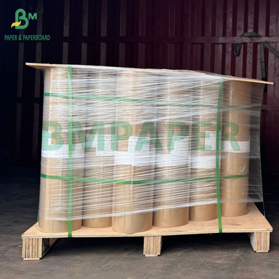 60 gm Ongebleekt Bruin MG Ribbed Kraftpapier Voor Draagtassen 762 mm x 300 m