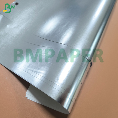 Recycled 70gm 85gm enkelzijdig gemetalliseerd zilveren kraftpapierrol