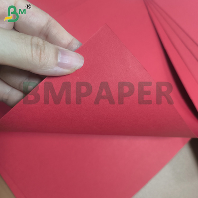 Enkelzijdig 270 g/m² Premium Rood Karton Papier Ongestreken Voor Kaarten Maken