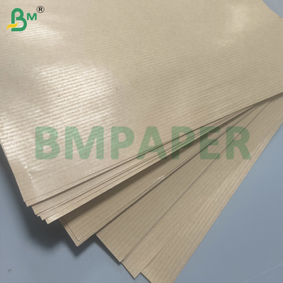 Zuiver bruin geribbeld kraft cadeaupapier 50 g/m² 60 g/m² MG papier