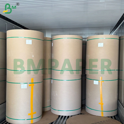 Zuiver bruin geribbeld kraft cadeaupapier 50 g/m² 60 g/m² MG papier