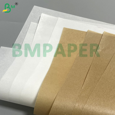 40g 45g 50g Wit & Bruin Waterdicht & Vochtbestendig Bakpapier Dubbel - Zijdelingse Silicone Coating Voedselverpakking Microwave Safe