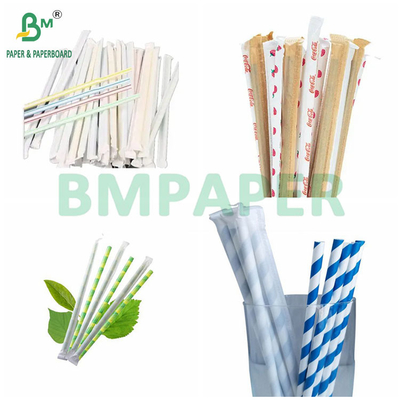100% Groen Veilig 24 grs 26 grs 28 grs Straw Wrapping Paper Rolls 29mm 34mm