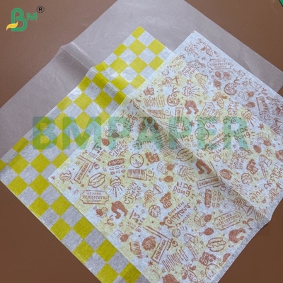 30 g 33 g enkelzijdig, met was bekleed wit wikkingspapier voor hamburgerverpakkingen