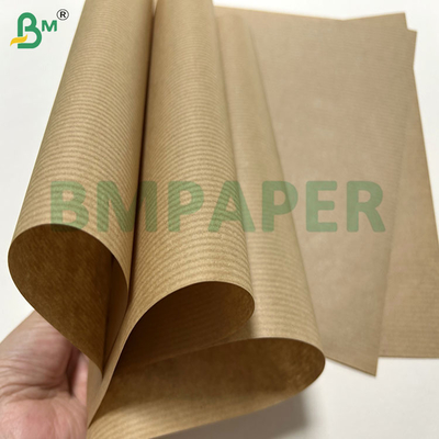 60 g/m² 70 g/m² Ongebleekt Bruin Geribbeld Kraftpapier Voor Verpakking 1100 mm 1200 mm