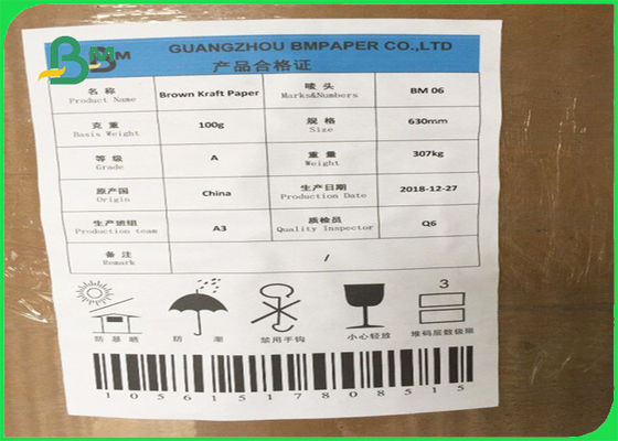 FSC keurde Onschadelijk en Niet-toxisch Bruin Kraftpapier-Document/het Document van de Voedselrang voor Voedselzakken goed
